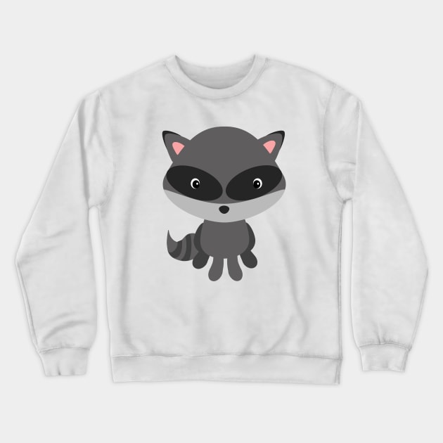 Pet Raccoon Portrait Crewneck Sweatshirt by PatrioTEEism